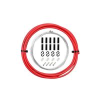 CâBles Et Gaines De Frein VéLo Câble de 2 m/2,5 m for manettes vélo, câbles frein, dérailleur, câble changement vitesse, 4 mm/5 mm, for VTT, route(Shift Red 4mm)