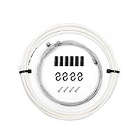 CâBles Et Gaines De Frein VéLo Câble de 2 m/2,5 m for manettes vélo, câbles frein, dérailleur, câble changement vitesse, 4 mm/5 mm, for VTT, route(Brake White 5mm)