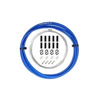 CâBles Et Gaines De Frein VéLo Câble de 2 m/2,5 m for manettes vélo, câbles frein, dérailleur, câble changement vitesse, 4 mm/5 mm, for VTT, route(Shift Blue 4mm)