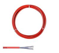 CâBles Et Gaines De Frein VéLo Câble de 300 cm for manettes vélo, dérailleur, câbles frein, tube câble changement vitesse, 4 mm/5 mm, VTT, route(Red Shift 4mm)