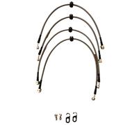 Câbles frein à main Kit de flexibles frein en acier inoxydable tressé. Tuyau d'huile adapté à Mitsubishi Evolution(Front two pieces)