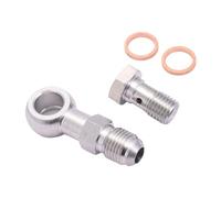 Câbles frein à main Raccord de conduite frein universel en acier inoxydable M10 / M11x1,0 M12 M14x1,5 vers AN4 ou AN6-6, boulon banjo cannelé EPCGQ240(M14x1.5 mm To AN6-6)