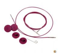 Câbles interchangeables - KNITPRO - 40-150 cm - pour aiguilles circulaires - 2 embouts - serre-câble inclus