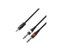 Cables K3YWPP0600 Série 3 Star Câble Audio Jack 3,5 mm stéréo vers 2 x Jack 6,35 mm Mono 6 m