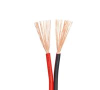 Câbles LED isolés en cuivre nu, 1 mètre, 10 mètres, UL2468, lignes électriques, rouge et noir, 2 broches, fil électrique 22 AWG à 12(12awg,10 meters)