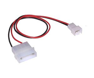 Câbles, nappes et accessoires internes - Adaptateur d'alimentation Molex pour ventilateur 3 broches - Connecteur Molex mâle vers 3 broches mâles