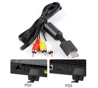 Câbles numériques OEM 6ft RCA AV, câble Audio et vidéo stéréo pour Playstation 1 PS2 PS3 A/V pour Sony PS 1/2/3