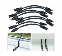 Câbles passe-fenêtres - Revolt - 35 cm - Compatibles MC4 - Pack de 8 - Étanches IP67