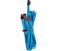 Câbles Pcie (Connecteur Double) Type 4 Gen 4 À Gainage Individuel Premium Bleus[SHU08782]