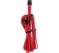 Câbles Pcie (Connecteur Double) Type 4 Gen 4 À Gainage Individuel Premium - Rouge[Cable08756]