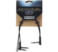 Câbles pour pédales Rockboard Patch Plat Y - 20 CM - Noir