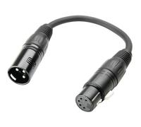 Cables Série 3 Star - Adaptateur DMX XLR 5 Points femelle vers XLR 3 Points mâle