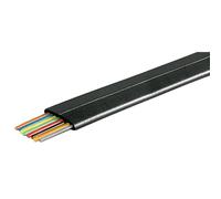 Goobay Câbles téléphoniques 93308 AWG 28 CCA aluminium revêtu de cuivre Noir Bobine 100 m