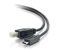 Cables To Go C2G 28859 Câble USB 2.0 USB-C vers USB-B mâle/mâle (1,8 m) Thunderbolt 3, Tablette, Chromebook Pixel, Samsung Galaxy TabPro S, LG G6, MacBook