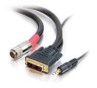 CABLES TO GO C2G 42433 Câble vidéo et adaptateur DVI-D 1,8 m DVI-D Noir 1,8 m