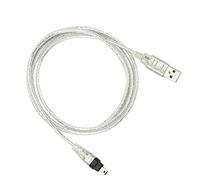 Câbles USB FireWire - USB mâle vers Firewire IEEE 1394 - 4 broches - Câble adaptateur pour Sony DCR-TRV75E DV - 1,5 m