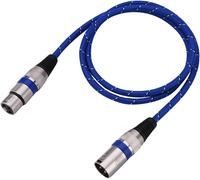 Câbles XLR mâle vers femelle 1 / 1,8 / 3 / 5 / 10 / 15 / 20 m Câble micro Mini XLR 3 broches Câble audio XLR / Micro équilibré pour amplificateurs, microphones et mixeurs 1m