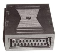 Botier convertisseur Adaptateur coupleur F-F Prise péritel Femelle à 21 Broches