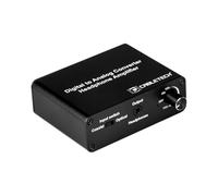 Cabletech Convertisseur numérique vers analogique, optique Toslink et coaxial vers RCA RCA et jack 3,5 mm, amplificateur de casque avec taux d'échantillonnage de 192 kHz, alimentation micro USB