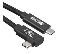CABLETEX Câble USB 4 coudé de 50 cm, prend en charge l'écran HD 8K, transfert de données 40 Gbit/s, câble de charge USB-C 240 W, pour ordinateurs portables de type C, MacBook Pro M1 et M2, moniteur