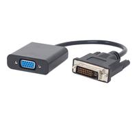 Cablexpert A-DVID-VGAF-01 - Adaptateur vidéo - DVI-D mâle pour HD-15 (VGA) femelle - 20 cm - noir - support 1080p