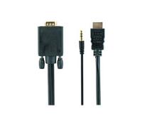 Gembird A-hdmi-vga-03-10 Câble Vidéo Et Adaptateur 3 M Hdmi 3.5mm Vga