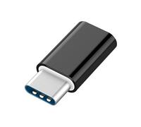 Gembird Adaptateur USB A-USB2-CMMF-01 – USB-C mâle vers micro-USB type B femelle, Noir, 10 Gbit/s