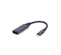Cablexpert Adaptateur USB-C vers HDMI 1920x1080 60Hz, 0.15m, Connecteurs Mâle/Femelle, Compatible Windows 7/8/10, Gris, CE/RoHS