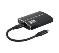 Câble Adaptateur CableXpert USB-C vers 2x HDMI 15cm (Noir)