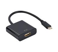Cablexpert - Adaptateur vidéo - HDMI femelle pour 24 pin USB-C mâle - 15 cm - noir - support pour 4K60Hz