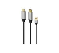Cablexpert - Câble adaptateur - USB, DisplayPort mâle pour HDMI mâle - 2 m - noir