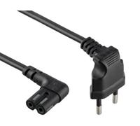 Gembird PC-184L câble électrique Noir 1 m CEE7/16 Coupleur C7 - Cables électriques (1 m, Male connector / Male connector, CEE7/16, Coupleur C7, H05VV-F, Noir)