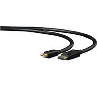 Cablexpert Câble d'interface numérique Mini DisplayPort vers DisplayPort | CCP-mDP2-6 | Noir | 1,8 m
