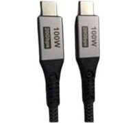 CableXpert Câble USB-C 1,5m M/M 100W (Noir) Noir G