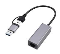 Gembird Adaptateur USB 3.1 / USB‑C vers RJ45 LAN Gigabit 15 cm