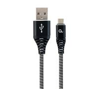 Cablexpert CC-USB2B-AMMBM-2M-BW câble USB USB 2.0 USB A Micro-USB B Noir