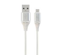 Cablexpert CC-USB2B-AMMBM-2M-BW2 câble USB USB 2.0 USB A Micro-USB B Blanc