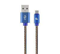 Cablexpert CC-USB2J-AMMBM-2M-BL câble USB USB 2.0 USB A Mini-USB B Bleu