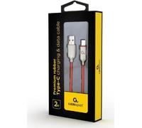 Cablexpert CC-USB2R-AMCM-2M-R Câble USB USB 2.0 USB A USB C Rouge (CC-USB2R-AMCM-2M-R)