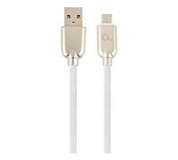 Cablexpert CC-USB2R-AMMBM-1M-W câble USB USB 2.0 USB A Micro-USB B Blanc