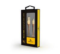 Cablexpert CCB-MUSB2B-AMBM-6-G câble USB USB 2.0 1,8 m USB A USB C Or