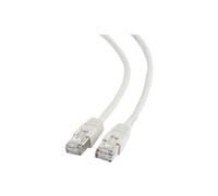Cablexpert - Cordon de raccordement - RJ-45 (M) pour RJ-45 (M) - 3 m - 6.2 mm - FTP - CAT 6 - moulé, sans crochet, bloqué - blanc