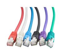 Cablexpert - Cordon de raccordement - RJ-45 (M) pour RJ-45 (M) - 25 cm - SFTP - CAT 6a - sans halogène, moulé - bleu