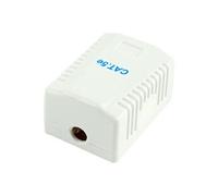 Cablexpert NCAC-1U5E-01 - Boîtier du répartiteur surface réseau - CAT 5e - UTP - RJ-45 - blanc