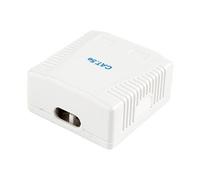 Cablexpert NCAC-2F5E-01 - Boîtier du répartiteur surface réseau - CAT 5e - FTP - RJ-45 X 2 - blanc