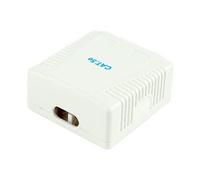 Cablexpert NCAC-2U5E-01 - Boîtier du répartiteur surface réseau - CAT 5e - UTP - RJ-45 X 2 - blanc