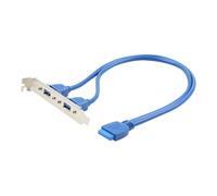 Cablexpert - Panneau USB - tête 20 broches USB 3.0 (F) pour USB type A (F) - 45 cm