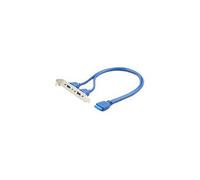 Cablexpert - Panneau USB - tête 20 broches USB 3.0 (F) pour USB type A (F) - 45 cm