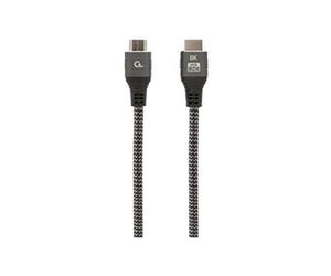 Cablexpert Select Plus Series - Ultra High Speed - cï¿½ble HDMI avec Ethernet - HDMI mï¿½le pour HDMI mï¿½le - 1 m - blindï¿½ - prend en charge le format