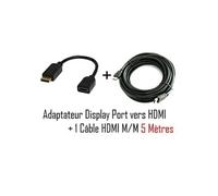 CABLING ADAPT. DISPLAY PORT M TO HDMI F PASSIF + câble HDMi 5 mètres